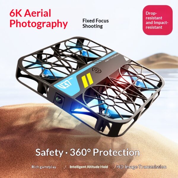 Cross-border V37 Grid Full-Protection Pocket Mini Drone