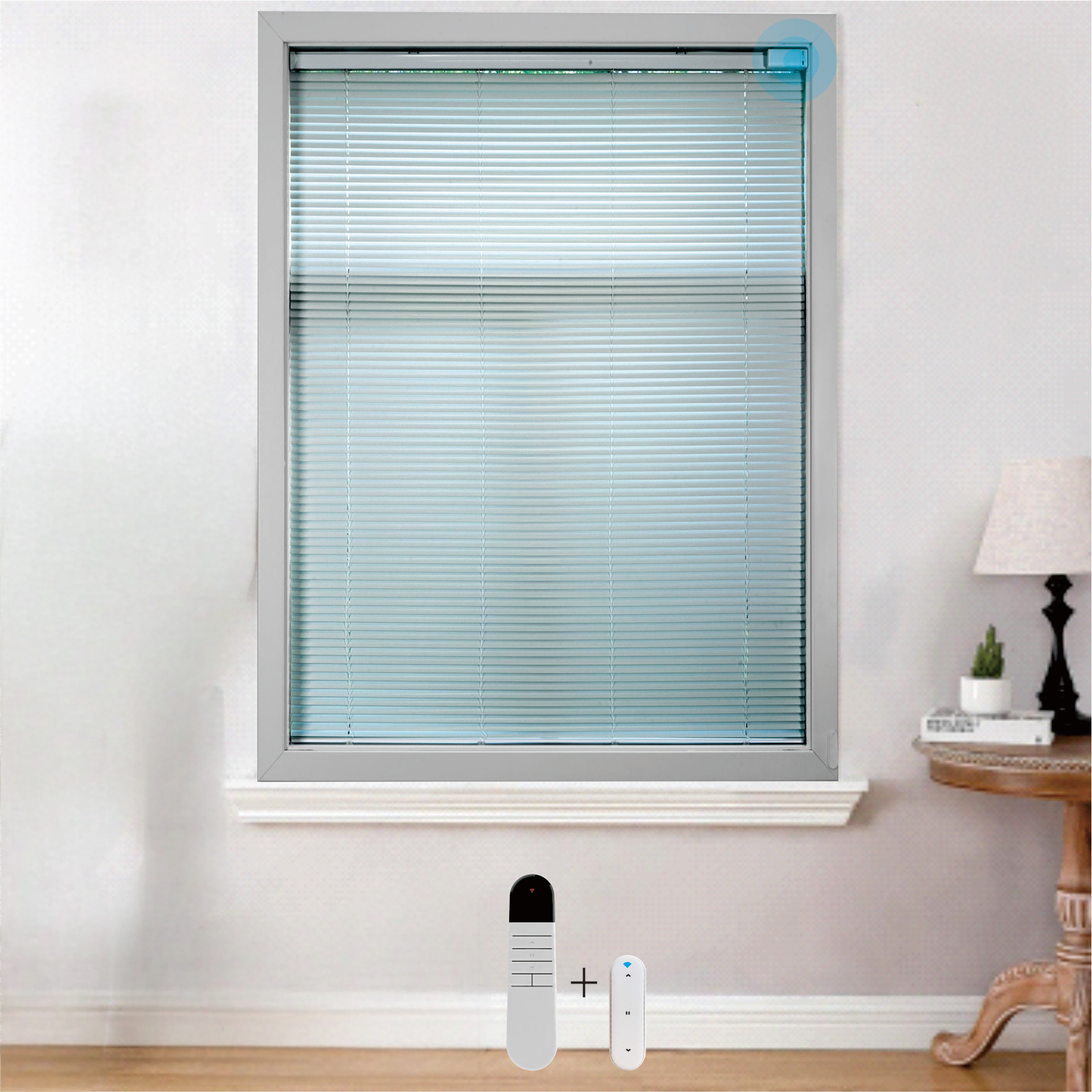 Equipped With A 15 Channel Remote Control Solar Charging Panel, Electric Blinds, Intelligent Remote Control Curtains, Silent Sunshades, Detachable Rechargeable Lithium Batteries