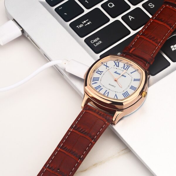USB Electronic Cigarette Lighter Metal Men's Watch Lighter