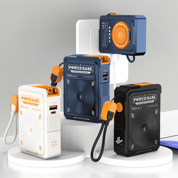 10,000 MAh Portable Power Bank With Built-in 225W Super-fast Charging And A Stand