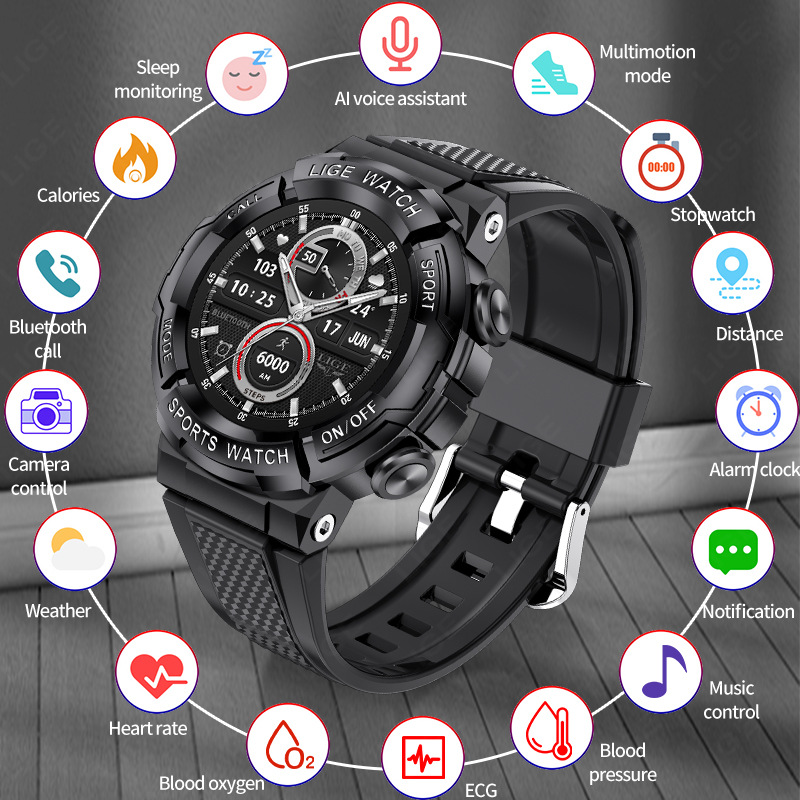 Blood Oxygen Monitoring Sleep Bluetooth Calling Smart Watch - Image 2