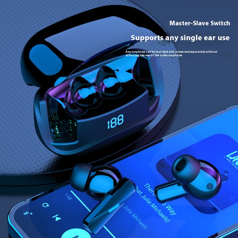 Double Ear With Digital Display With Noise Reduction Mate60pro Bluetooth Headset - Image 2