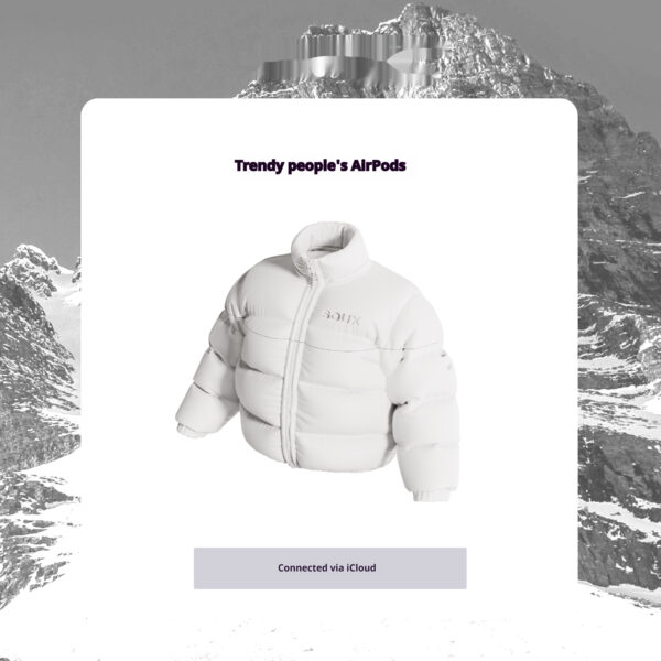 Down Jacket Headphone Protective Case