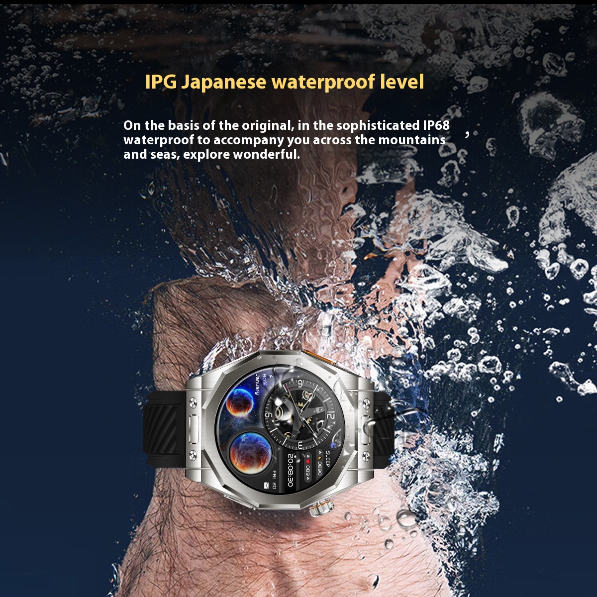 Smart Watch Genuine Rate NFC Three Strap Quality Sports Bracelet - Image 3