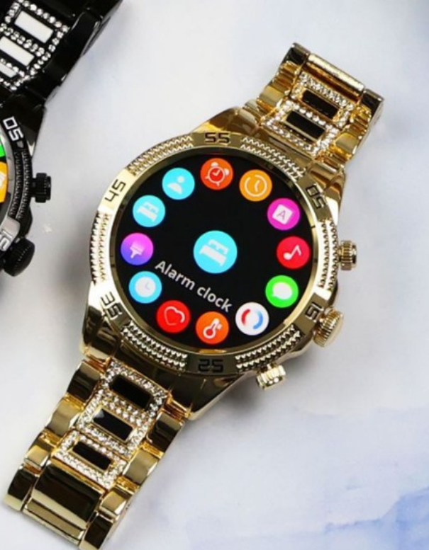 Bluetooth Calling Niche Full Diamond Small Gold Watch - Image 5