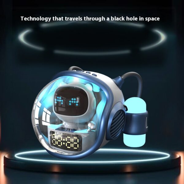 Intelligent AI Voice Dialogue Rhythm Ambience Light Subwoofer Spaceship Bluetoot