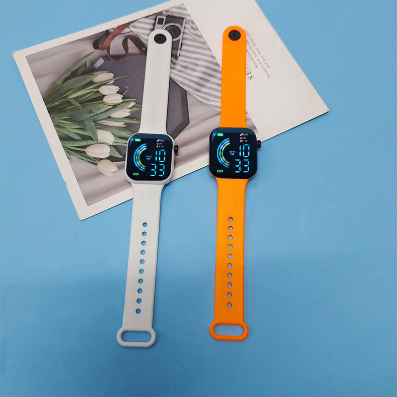 Square Large Screen Student Couple Sports Led Watch - Image 2