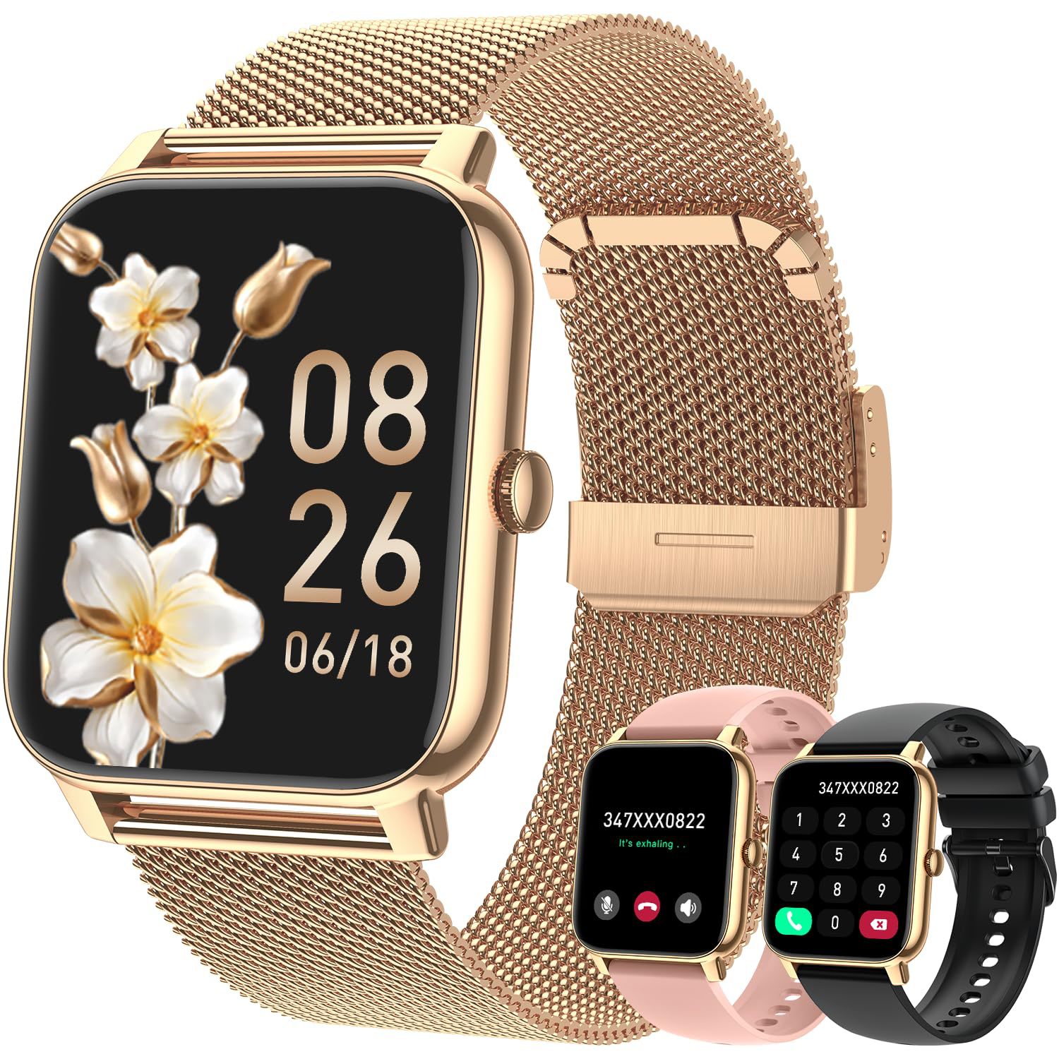 Smart Watch P90 New 185 Square Screen Bluetooth Calling Information Reminder Breathing Training Heart Rate Sleep Monitoring - Image 2