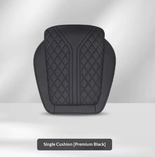 Car Headrest Nappa Leather Car Pillow Driving Seat Memory Foam Lumbar Support - Image 2